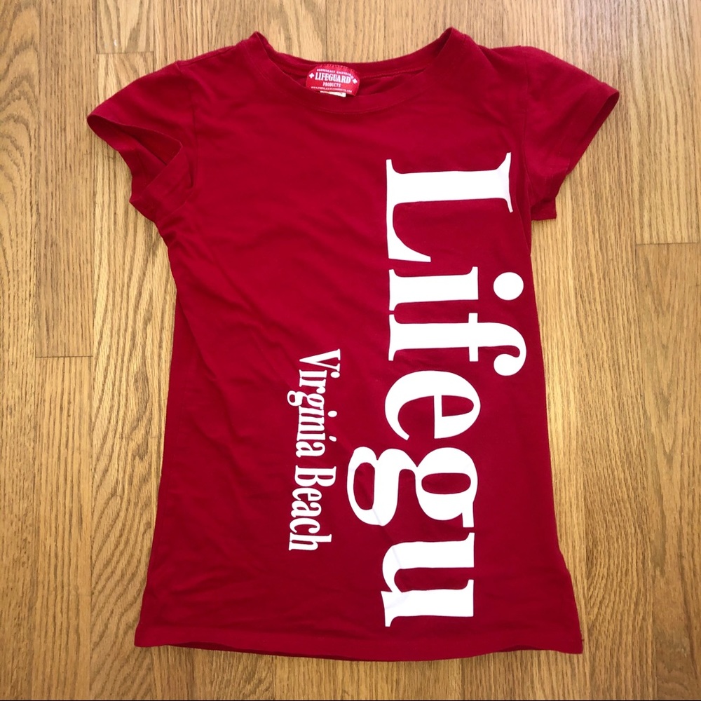4/$25 - Virginia Beach Lifeguard Red Tee Shirt